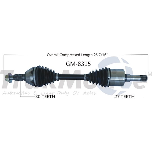 Surtrack Axle Cv Axle Shaft, Gm-8315 GM-8315 - main